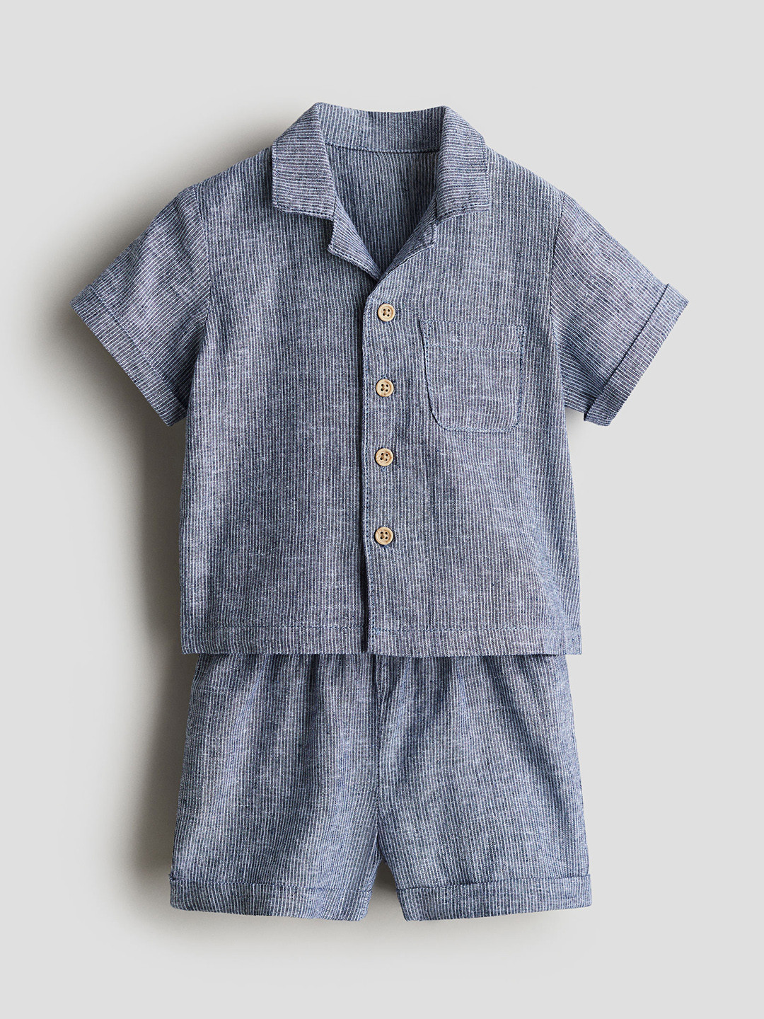 

H&M Boys 2-Piece Linen Set, Blue