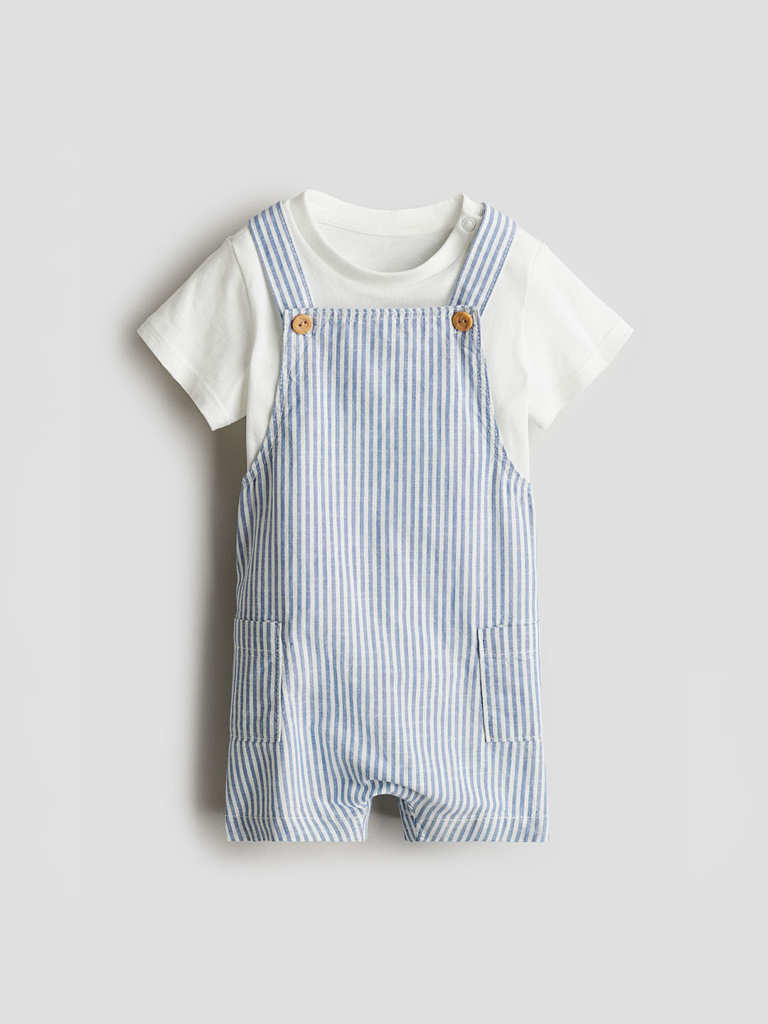 

H&M Boys 2-Piece Cotton Set, White