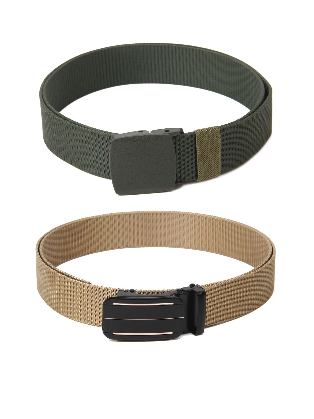 

Calvadoss Girls Set of 2 Textured Belt, Green