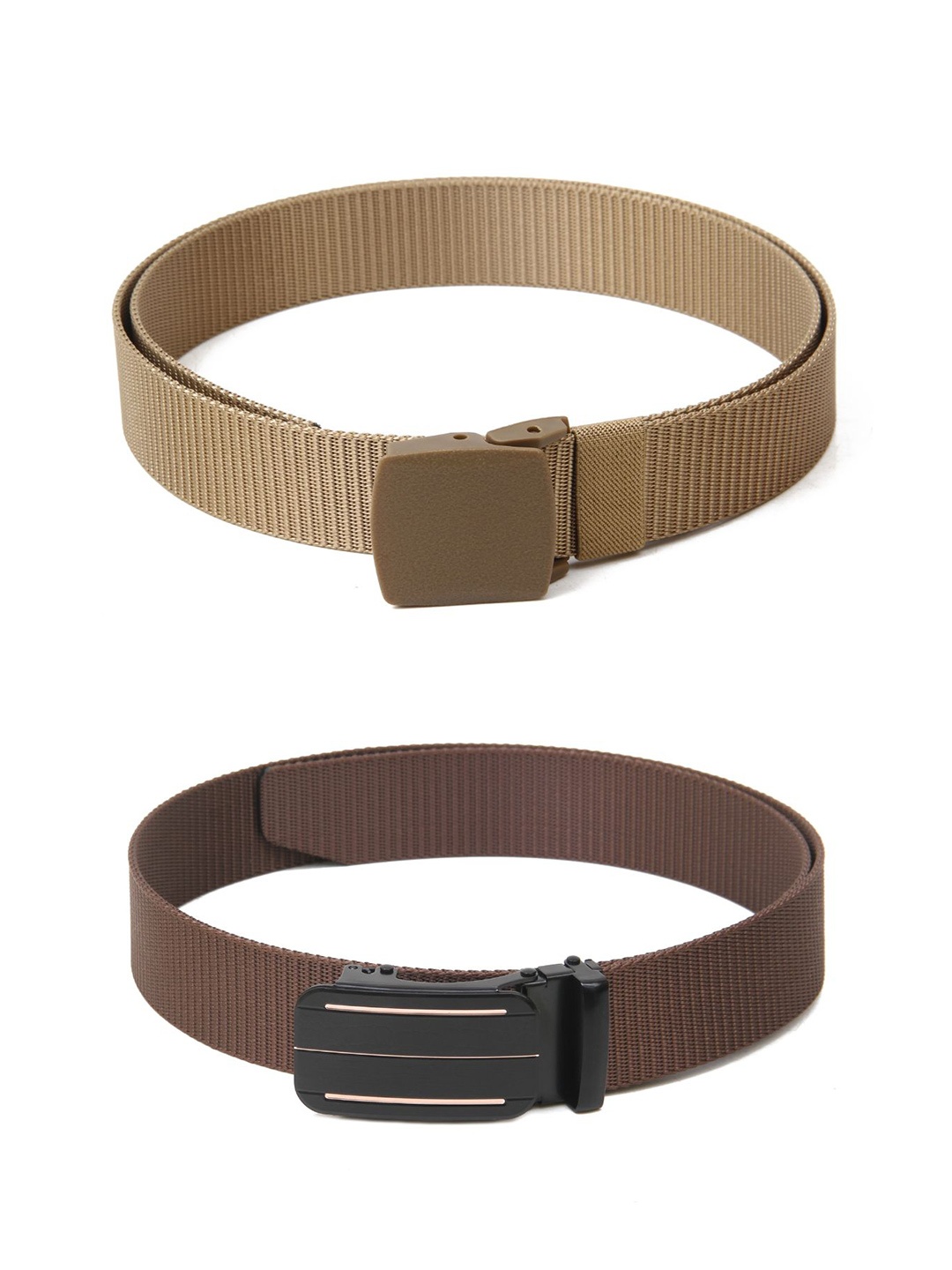 

Calvadoss Girls Set of 2 Textured Belt, Beige