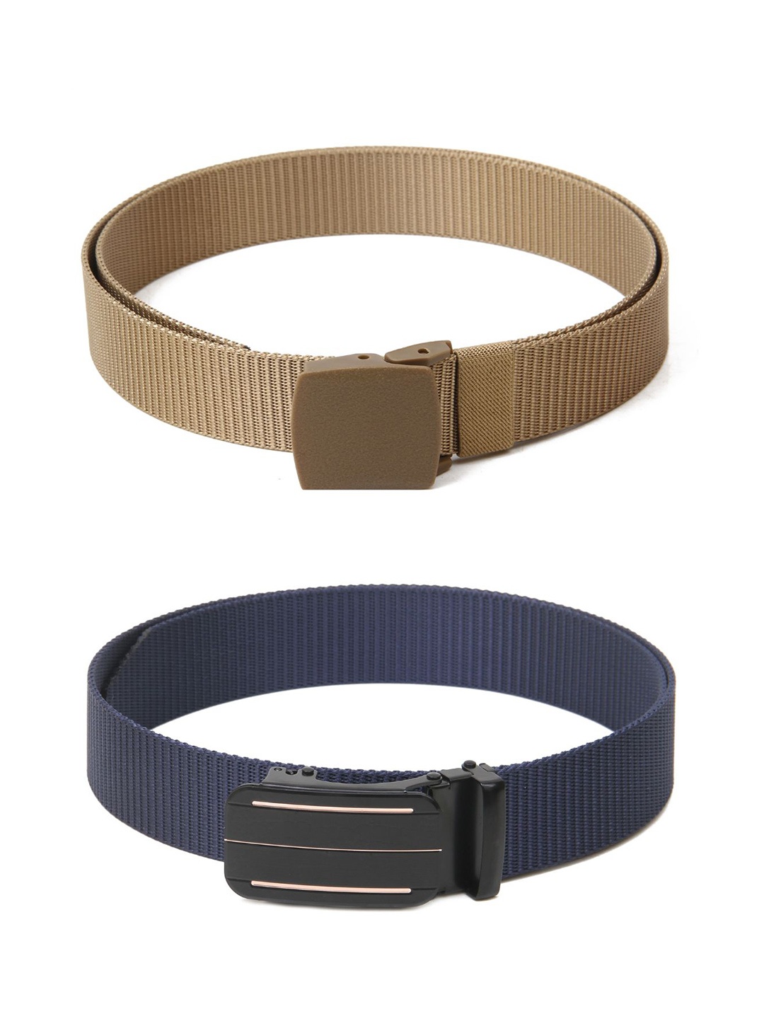 

Calvadoss Girls Set of 2 Textured Belt, Beige