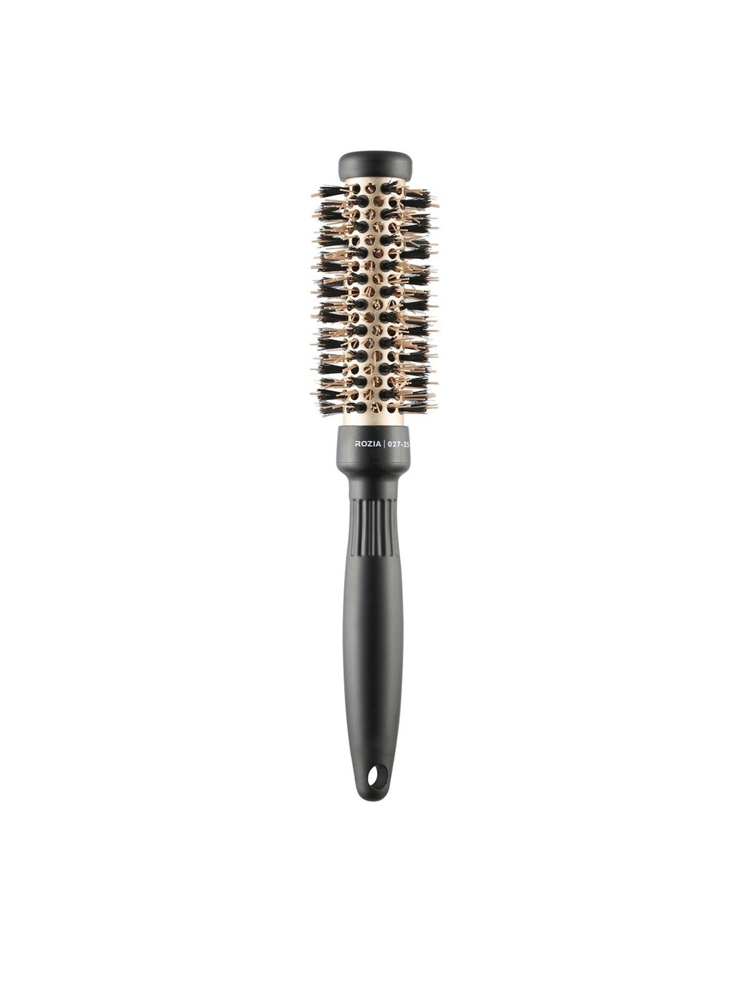 

Rozia Pro Boar Bristles Round Roller Thermal Ceramic Hair Brush For Blow Drying 25mm-Black