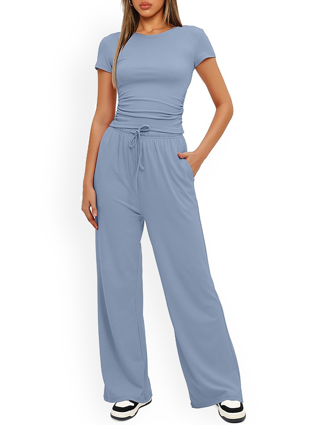 

LULU & SKY Top With Trousers Co-Ords, Blue
