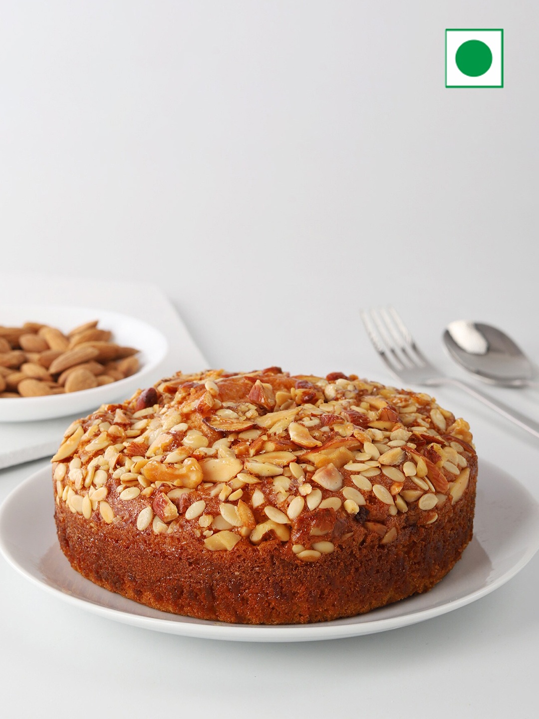 

IGP Almonds & Seeds Crunch Eggless Round Dry Cake- 400gms, Brown