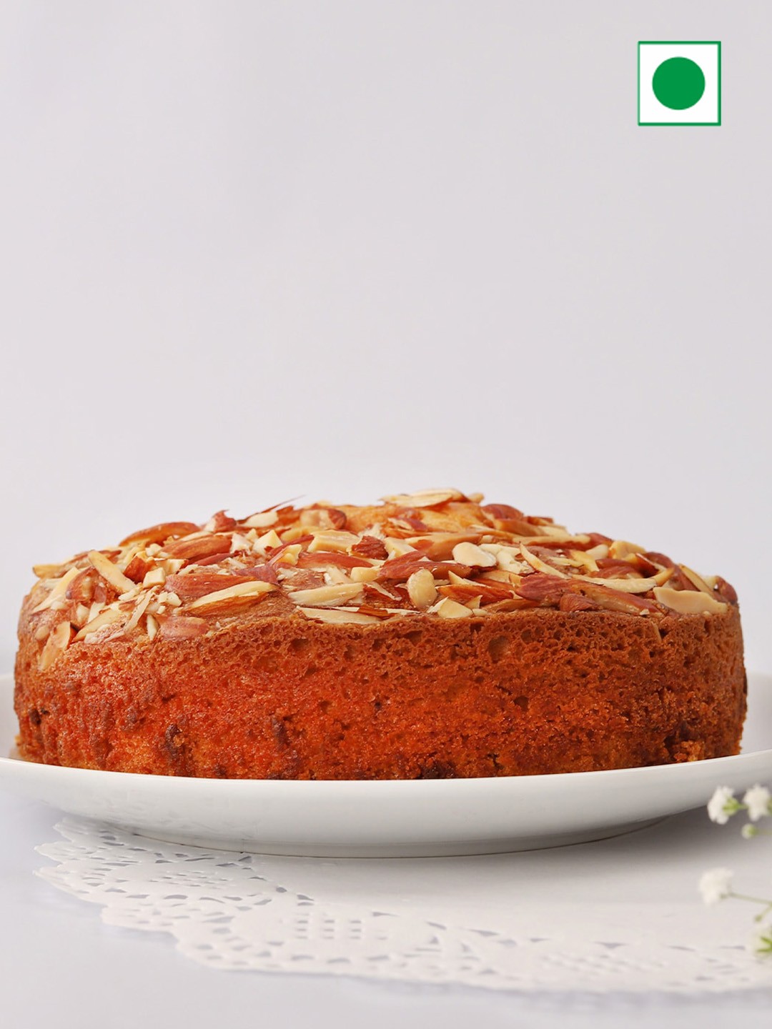 

IGP Almond Amaze Flavour Eggless Round Dry Cake- 400 gm, Brown