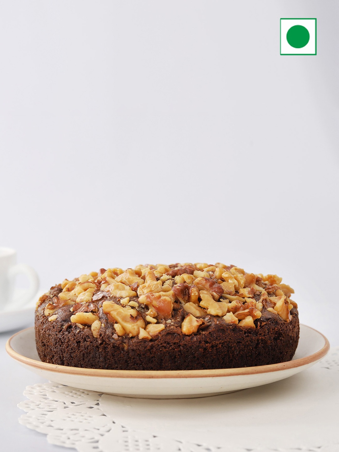 

IGP Nuts & Dates Flavour Eggless Round Cake- 400 Gms, Beige