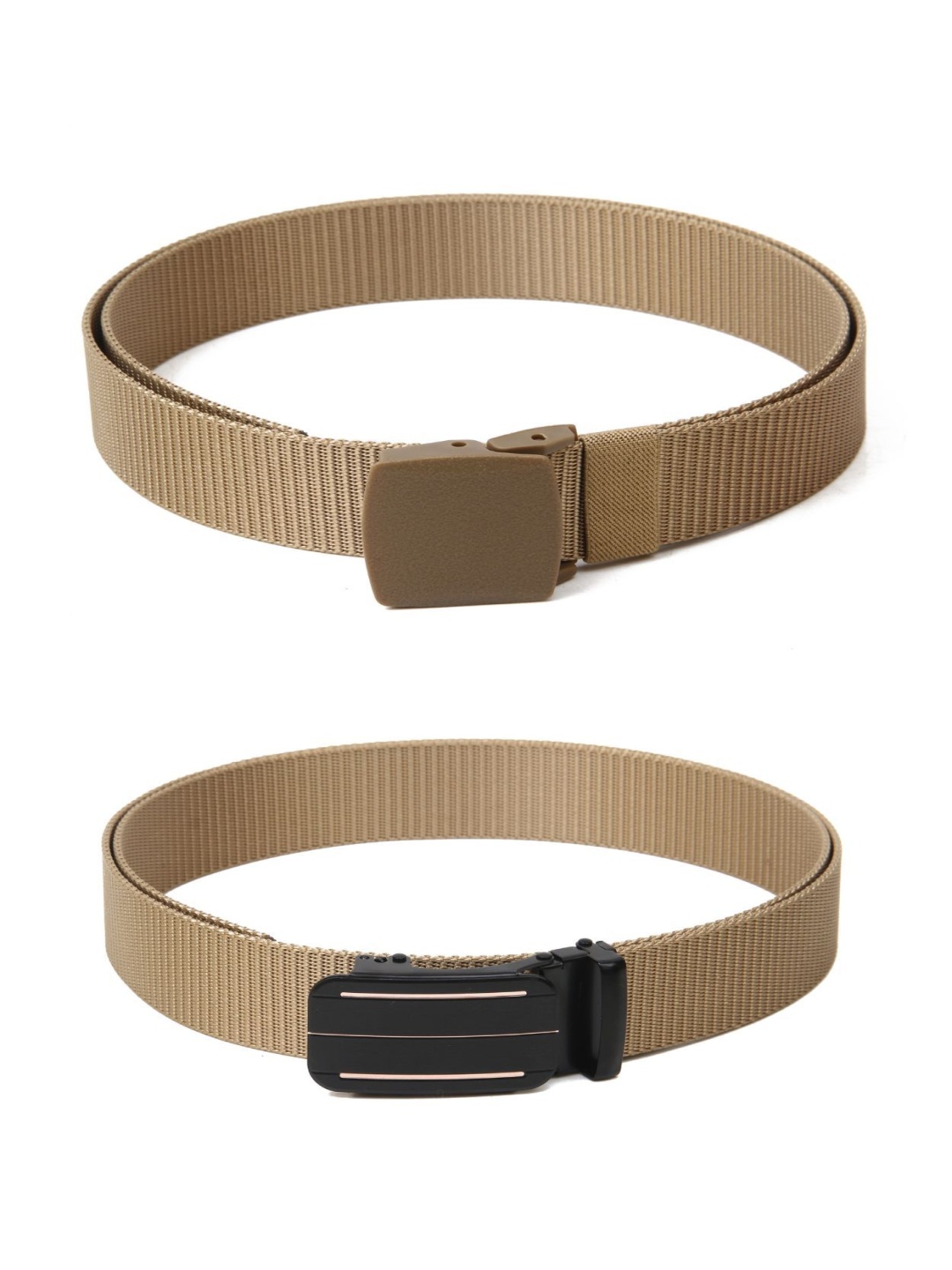 

Calvadoss Girls Set of 2 Textured Belt, Beige