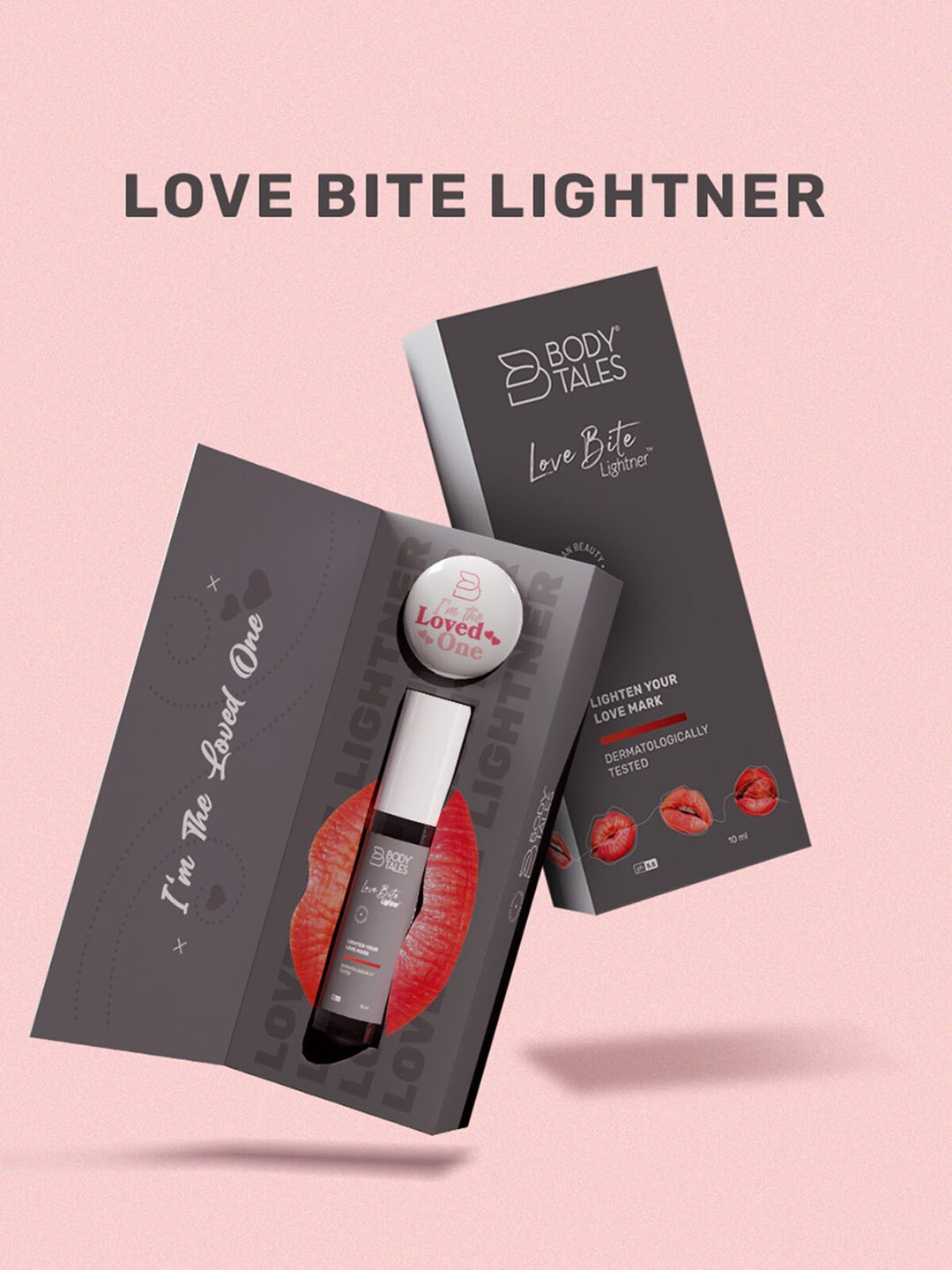 

BODYTALES Love Bite Lightener For Lighten Love Marks & Hickeys - 10 ml, Grey