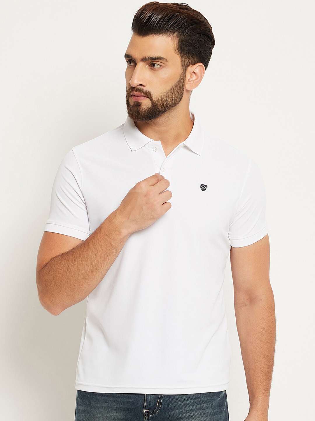 

OGEN Polo Collar Short Sleeves T-shirt, White