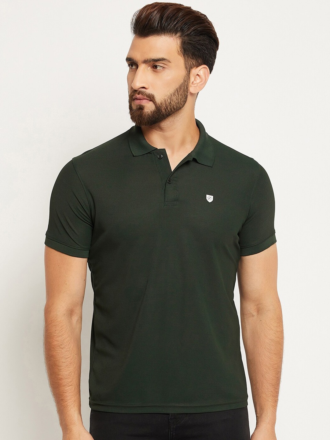 

OGEN Polo Collar Short Sleeves T-shirt, Green