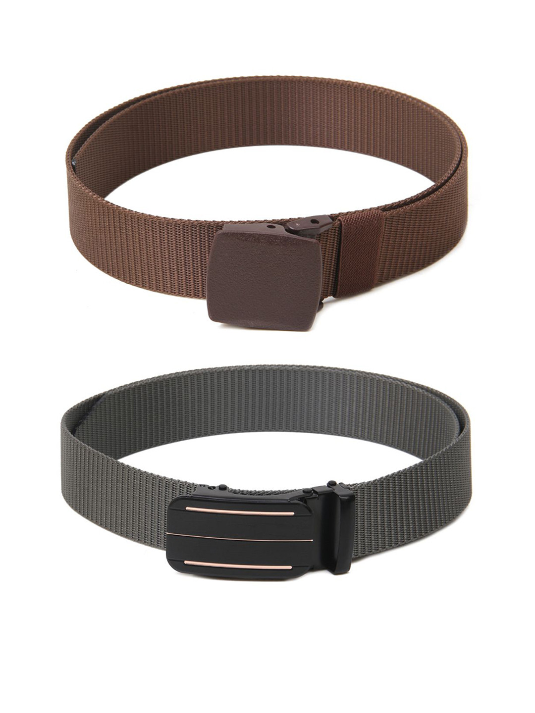 

Calvadoss Girls Set of 2 Textured Belt, Brown