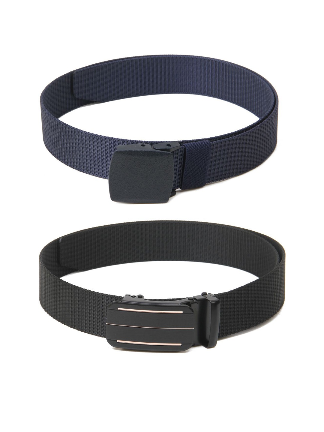 

Calvadoss Girls Set of 2 Textured Belt, Navy blue