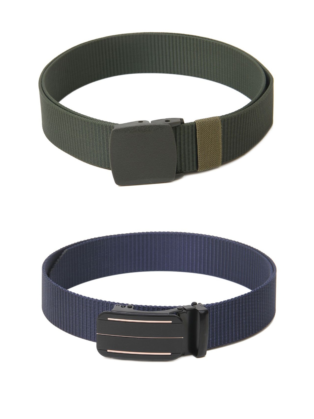

Calvadoss Girls Set of 2 Textured Belt, Green