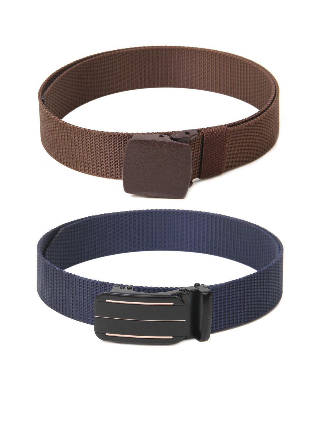 

Calvadoss Girls Set of 2 Textured Belts, Brown