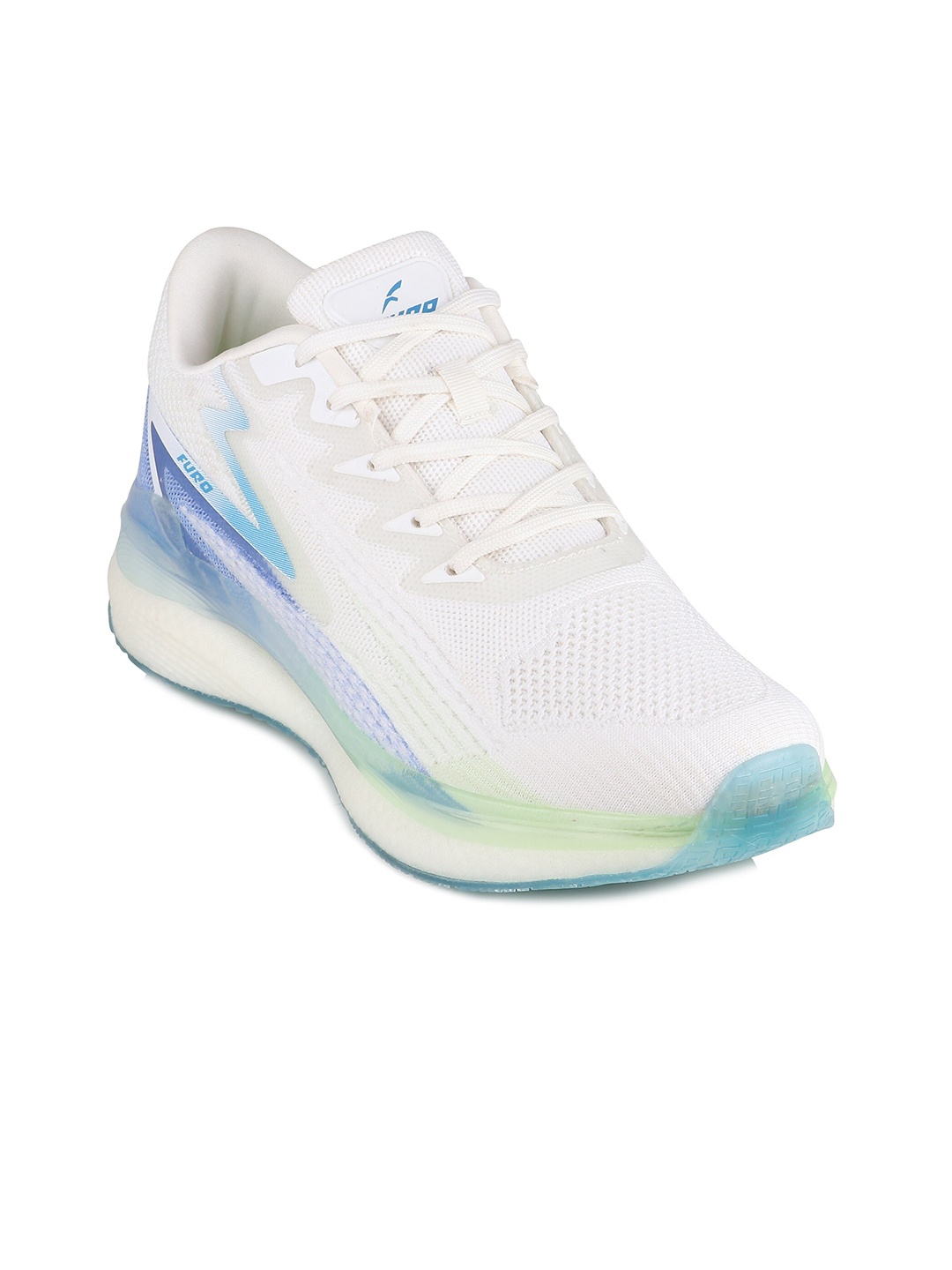 

FURO by Red Chief Men Textured Lace-Up Running Shoes, White