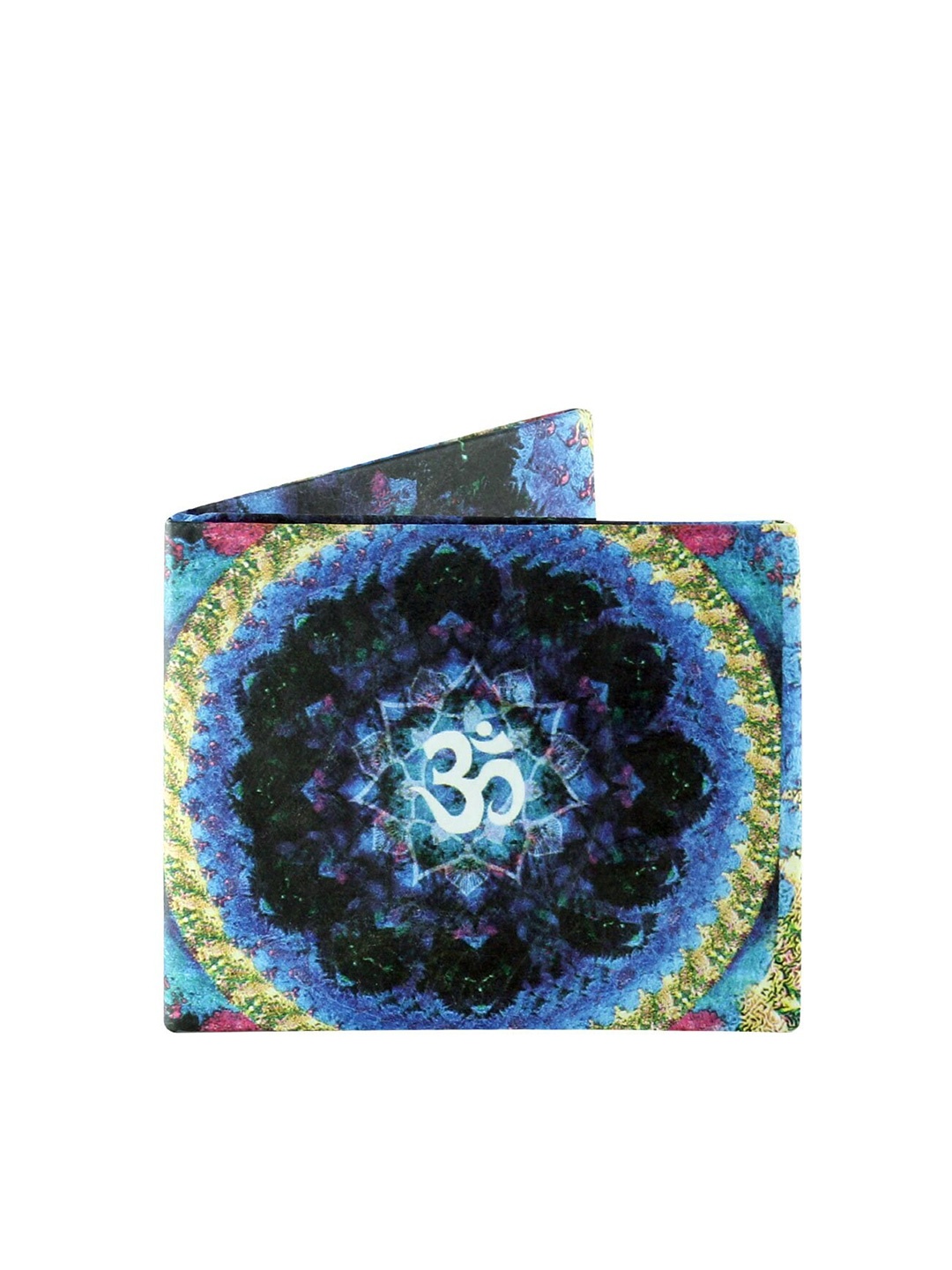 

SUPERVEK Unisex Printed Two Fold Wallet, Blue