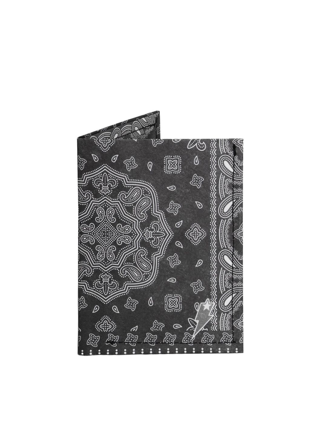 

SUPERVEK Unisex Ethnic Motifs Printed RFID Two Fold Wallet, Black