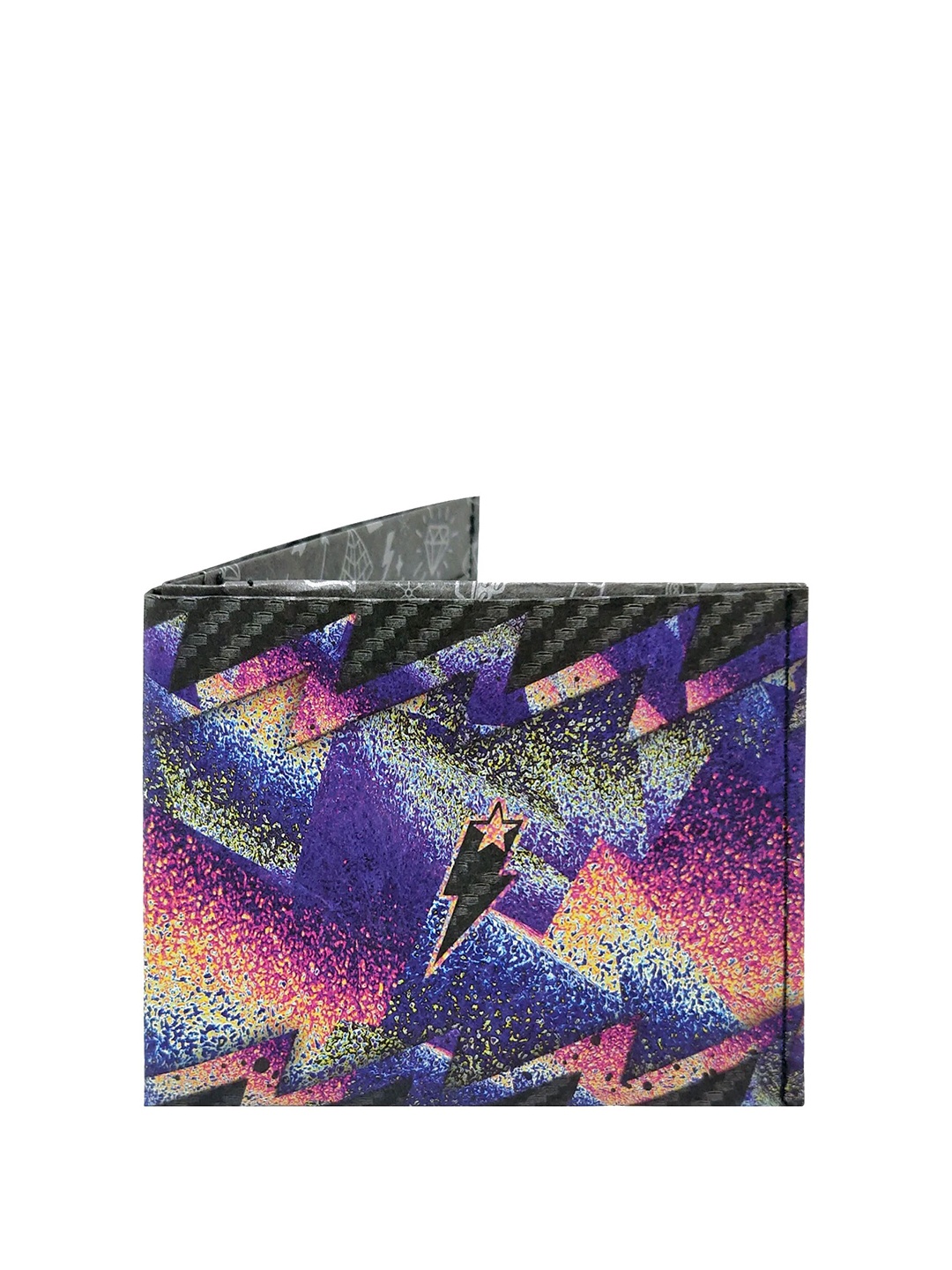 

SUPERVEK Unisex Printed Two Fold Wallet, Blue
