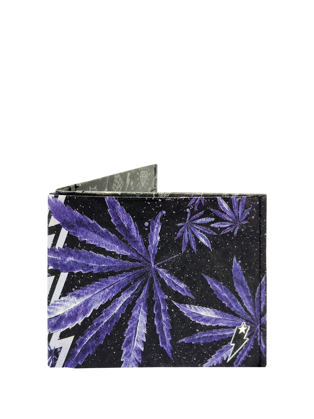 

SUPERVEK Unisex Printed Two Fold Wallet, Purple