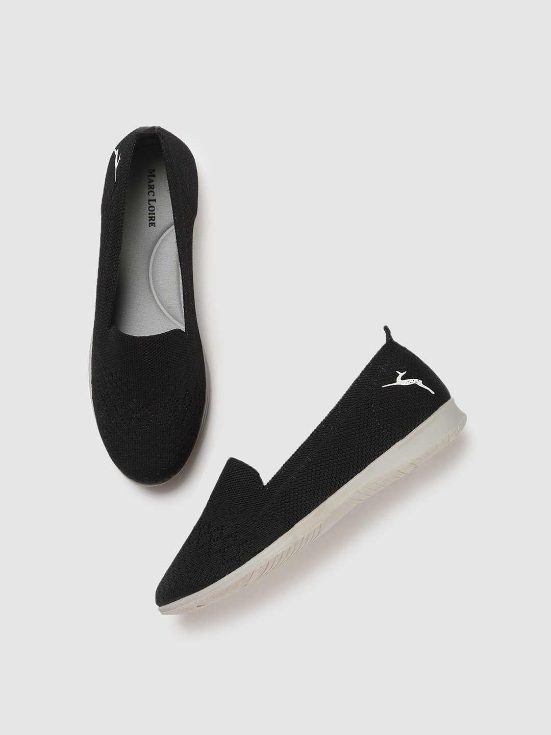 

Marc Loire Round Toe Slip-On Sneakers, Black