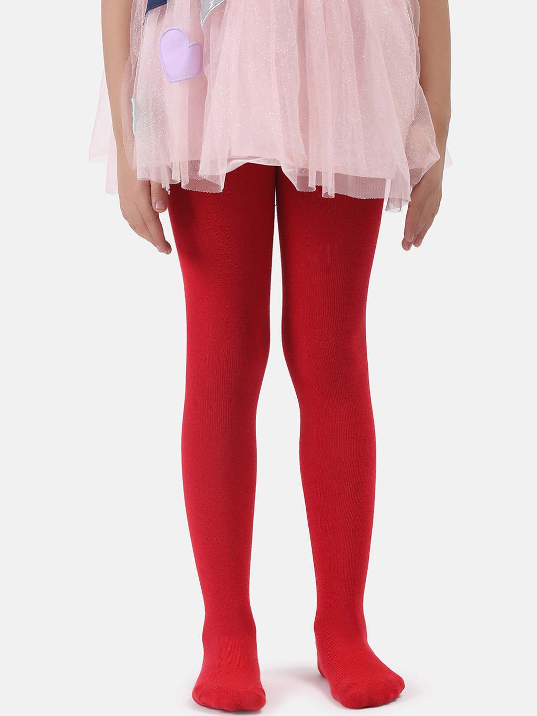 

N2S NEXT2SKIN Girls Stretchable Fit Ballet Tights Pantyhose Stockings, Red