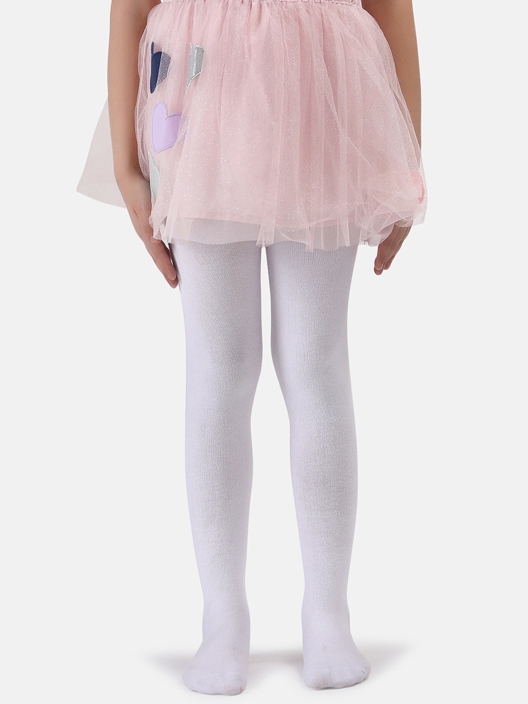 

N2S NEXT2SKIN Girls Stretchable Ballet Tights Pantyhose Stockings, White