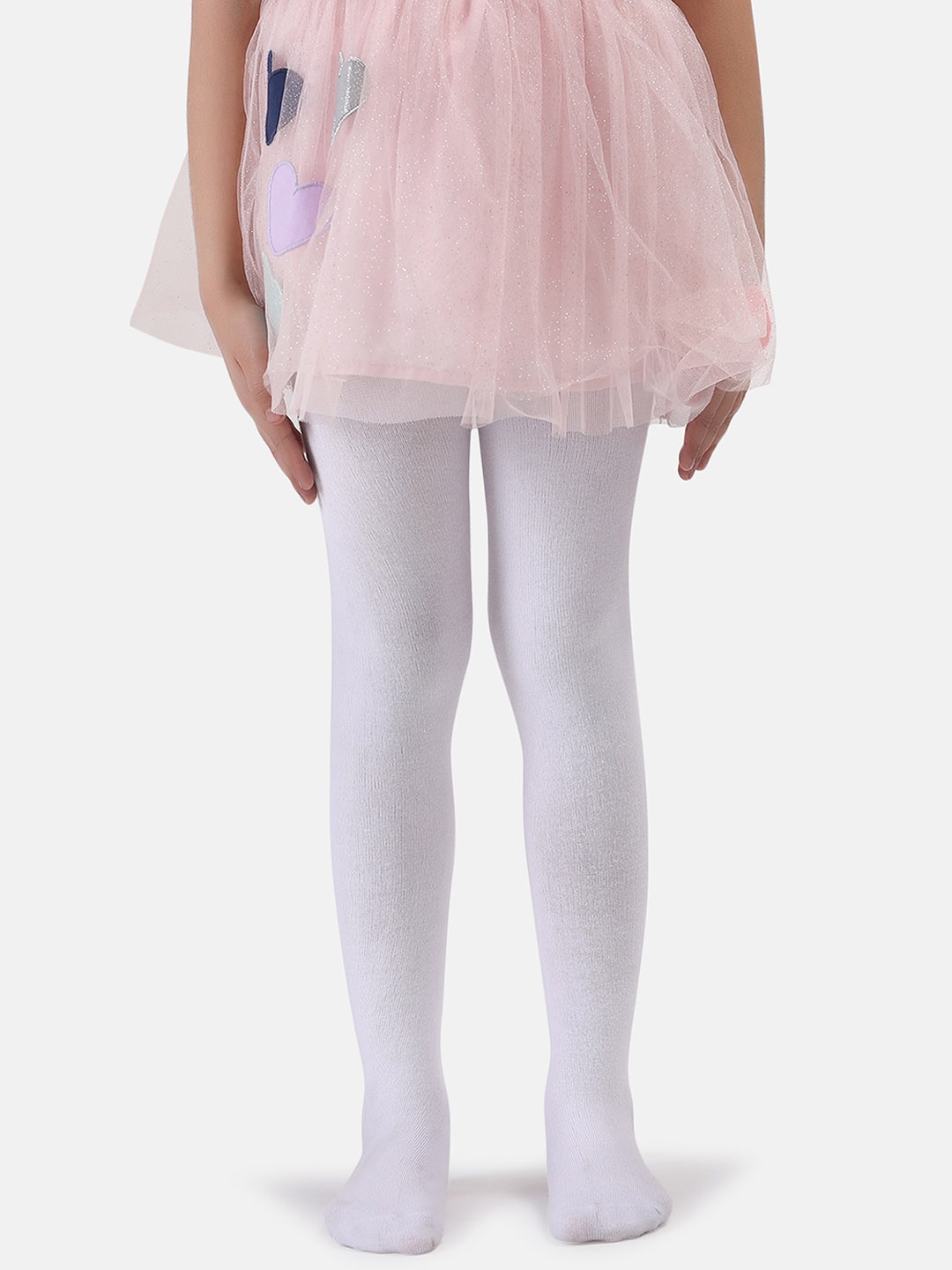 

N2S NEXT2SKIN Girls Stretchable Fit Ballet Tights Pantyhose Stockings, White