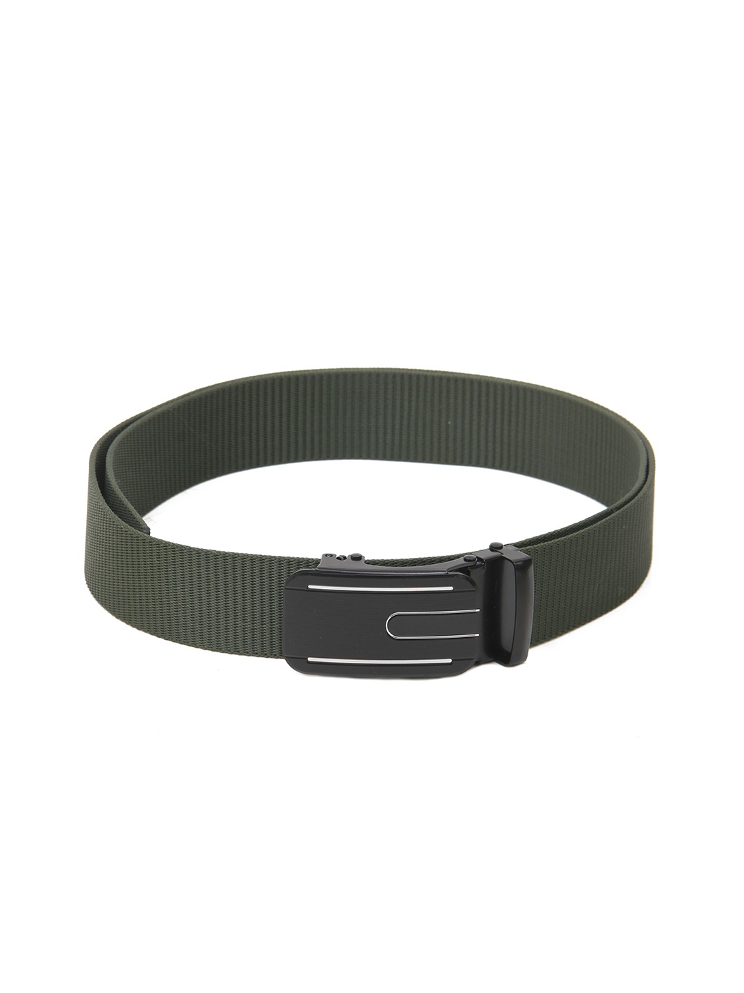 

Calvadoss Girls Textured Canvas Belt, Green
