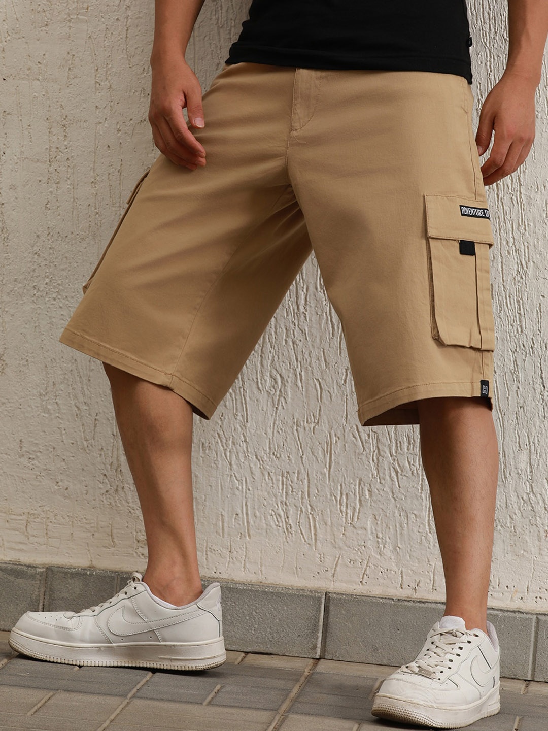 

Hubberholme Men Pure Cotton Shorts, Khaki