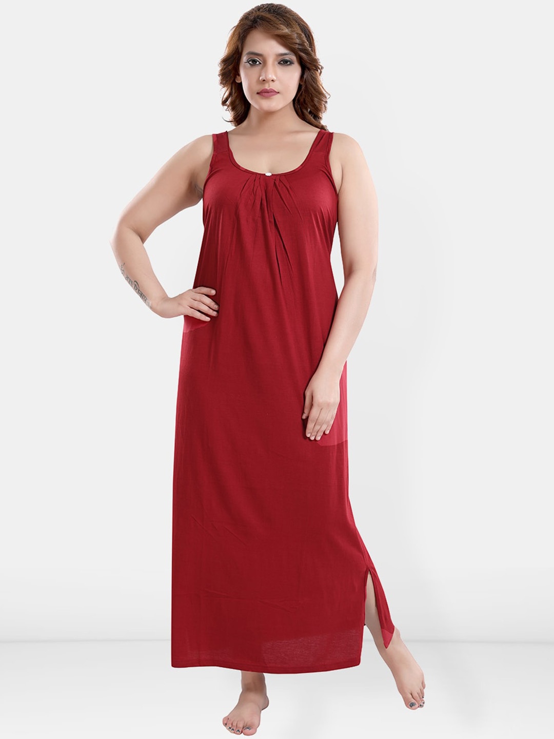 

Be You Cotton Full Slip Slip, Maroon