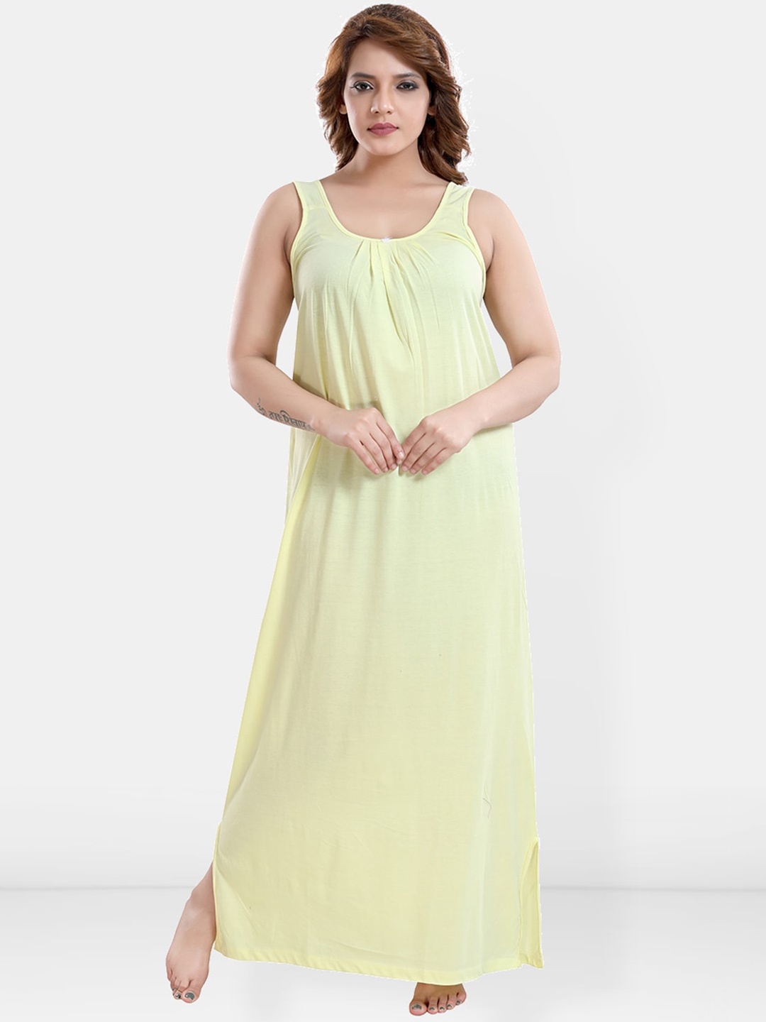 

Be You Cotton Full Slip Slip, Yellow