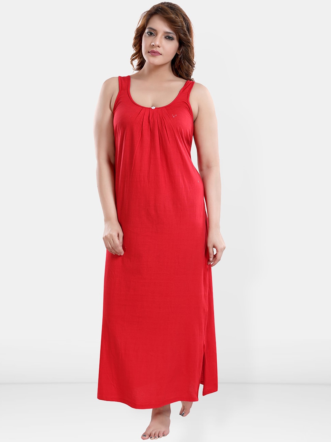 

Be You Cotton Full Slip Slip, Red