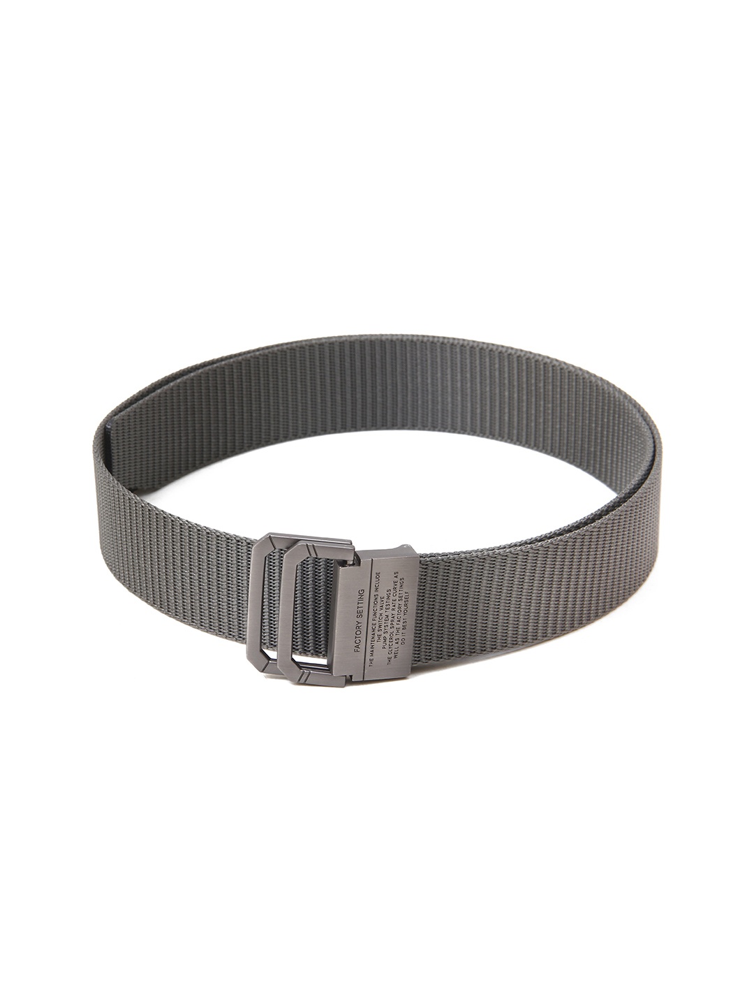 

Calvadoss Girls Textured Canvas Belt, Grey