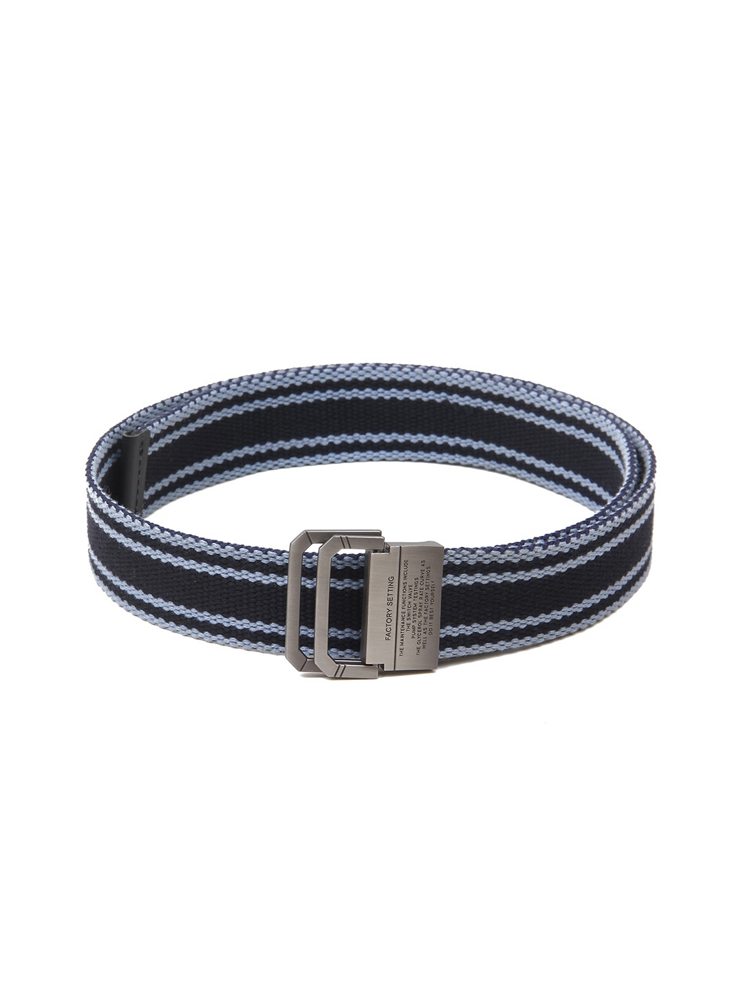 

Calvadoss Boys Textured Canvas Belt, Navy blue