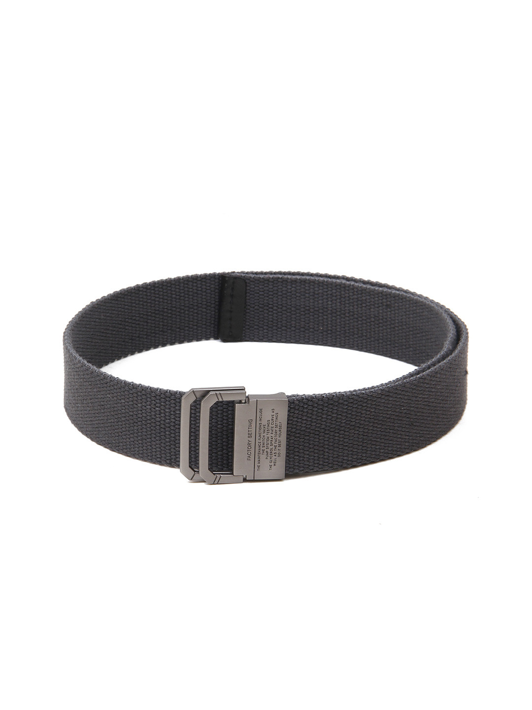 

Calvadoss Boys Textured Canvas Belt, Grey