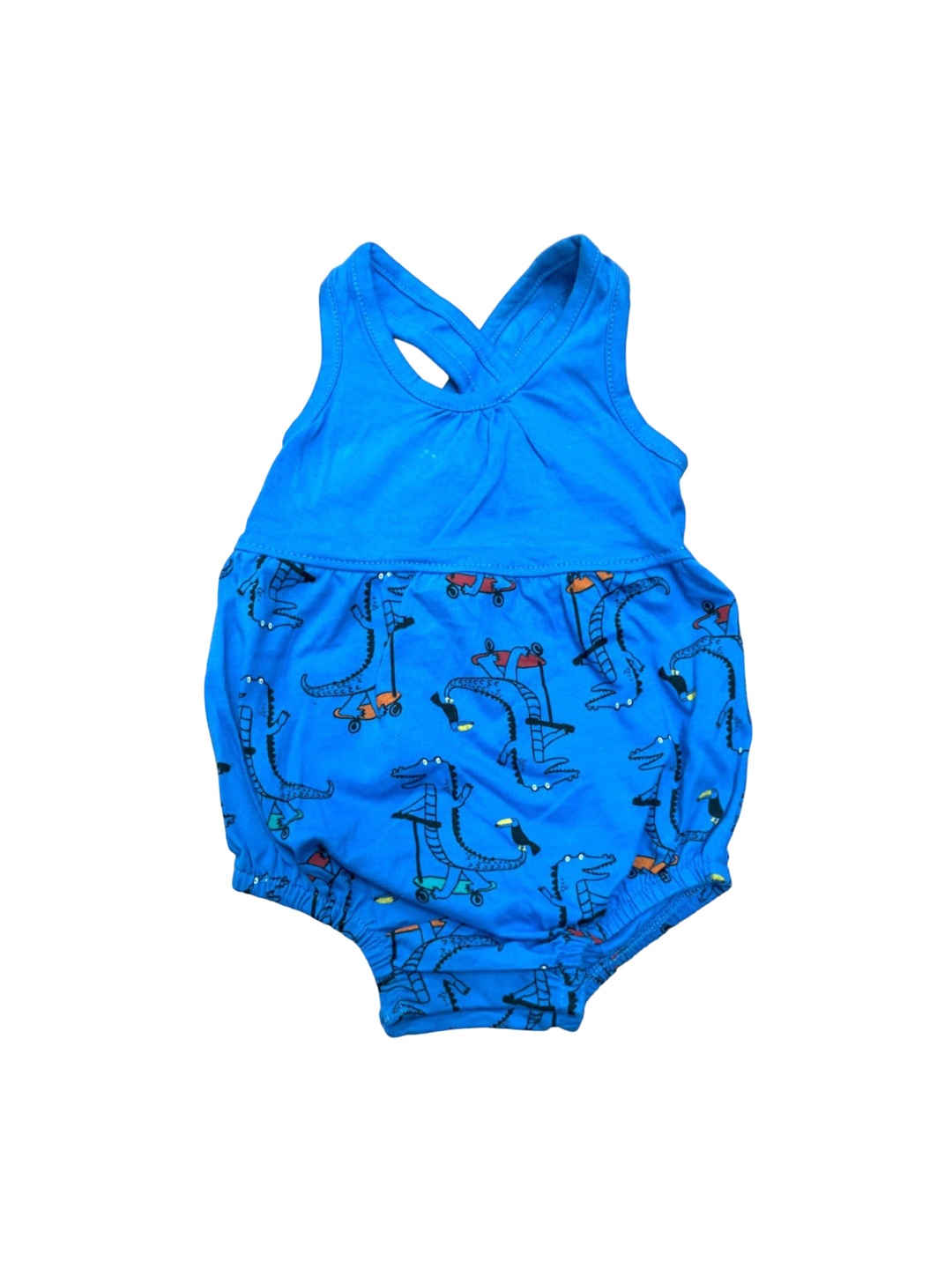 

BAESD Infants Printed Cotton Bodysuit, Blue
