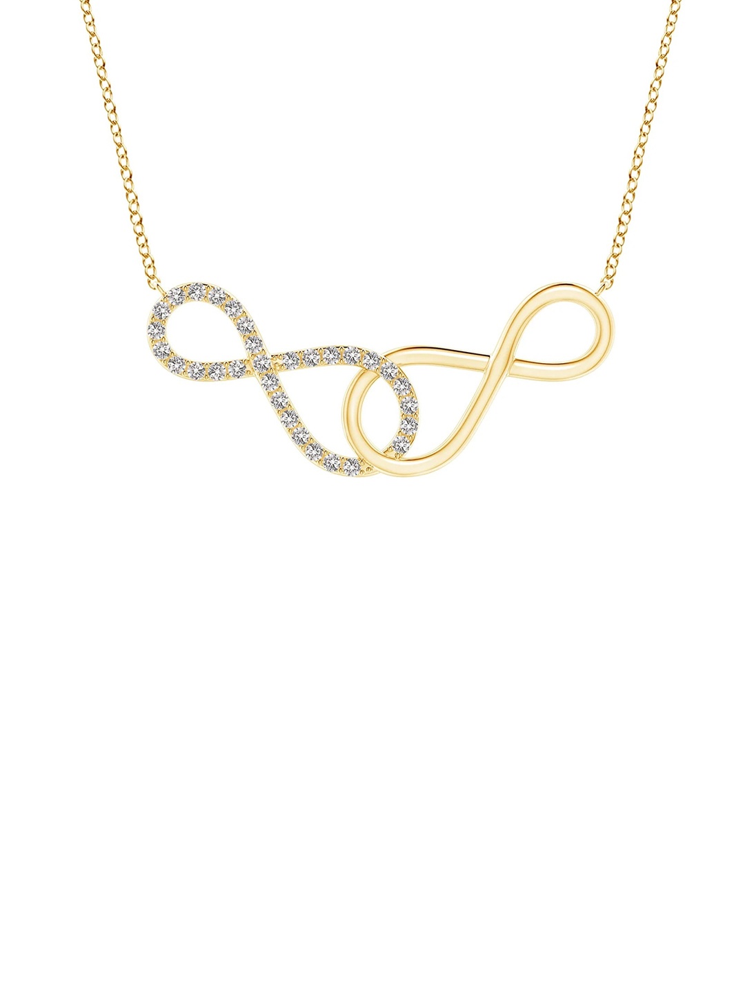 

Angara 14KT Gold Infinity Diamond Necklace & Chains, Yellow