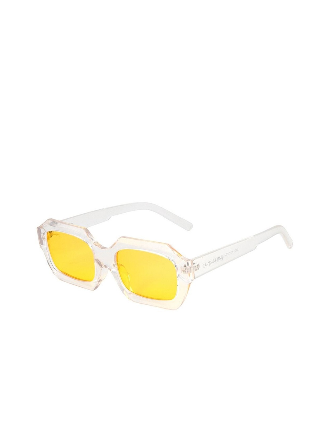 

The Tinted Story Unisex Wayfarer Sunglasses With UV Protected Lens TTS408 CYR, Yellow