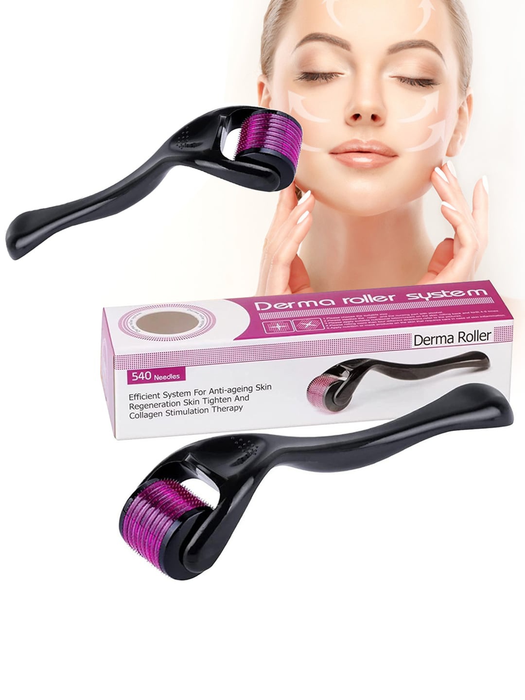 

ZURU BUNCH Derma Roller System for Anti-Ageing Skin, Black