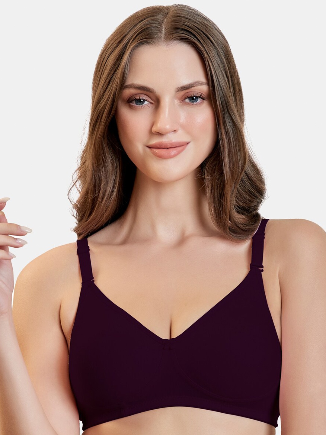 

MAROON Full Coverage Non Padded T-Shirt Bra With All Day Comfort, Burgundy