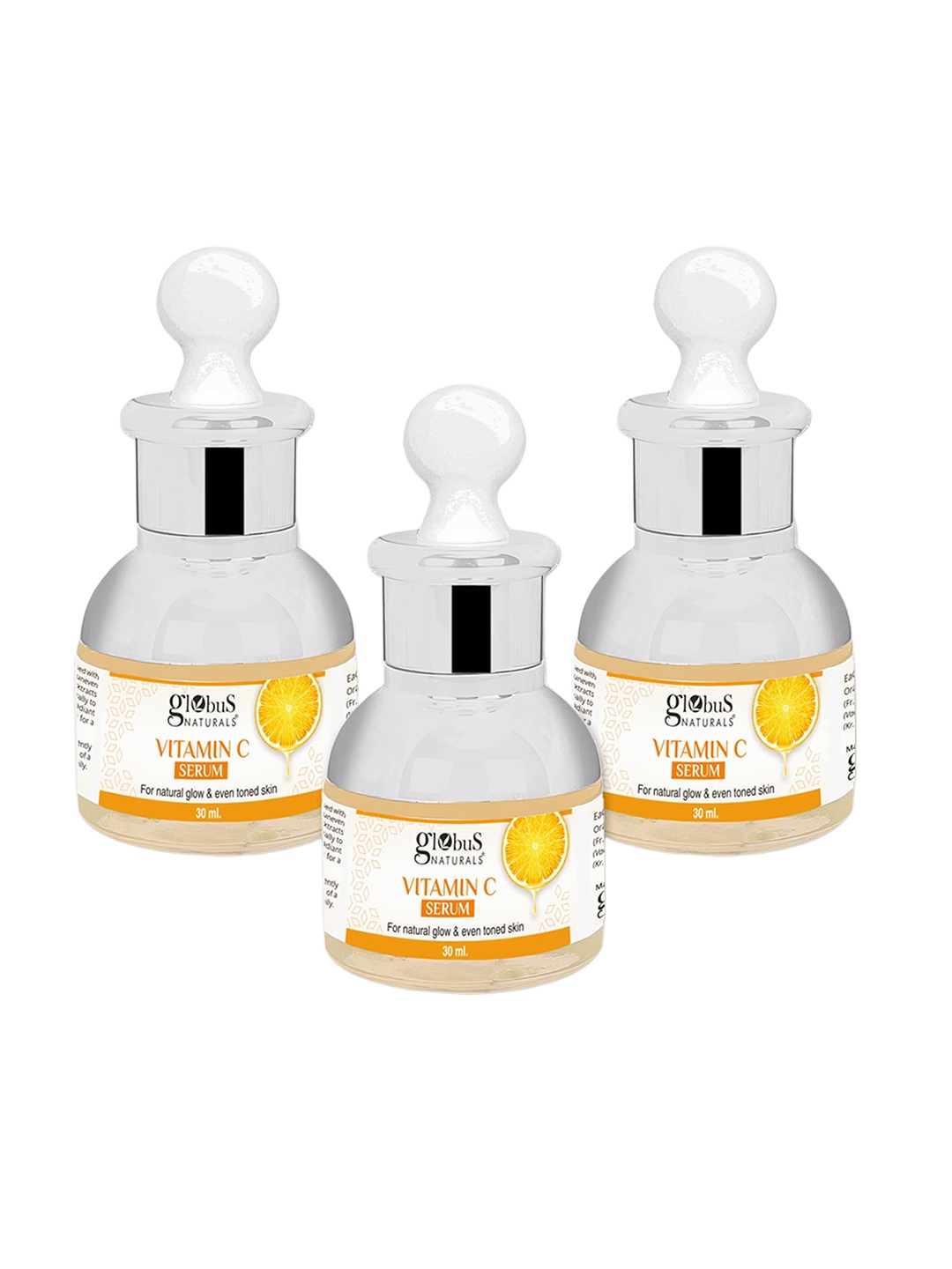 

Globus naturals Set Of 3 Vitamin C Face Serum - 30 ml Each, White