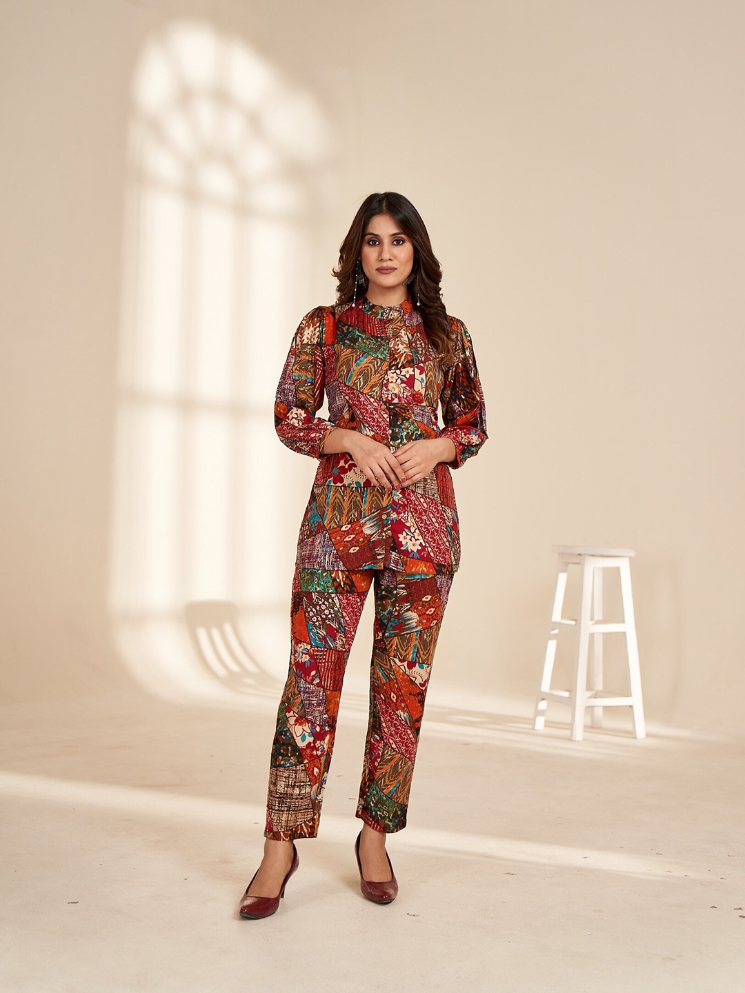

Rujave Floral Print Maxi Dress, Magenta