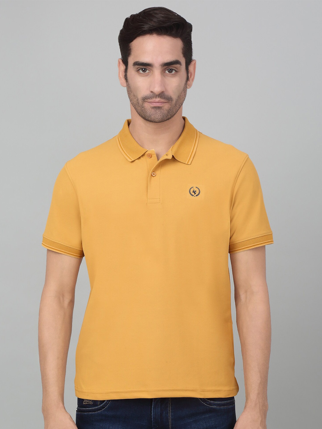 

Cantabil Polo Collar Short Sleeves Activewear T-shirt, Mustard