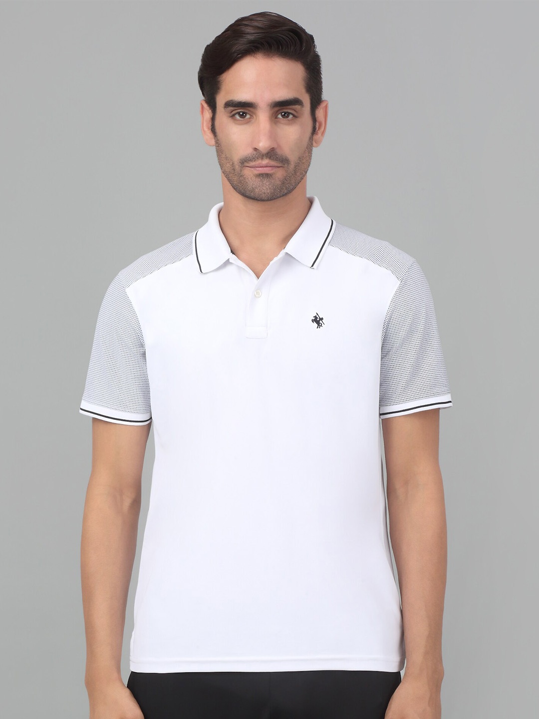 

Cantabil Polo Collar Short Sleeves Activewear T-shirt, White