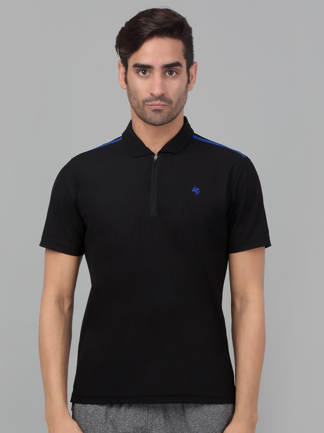 

Cantabil Polo Collar Activewear T-shirt, Black