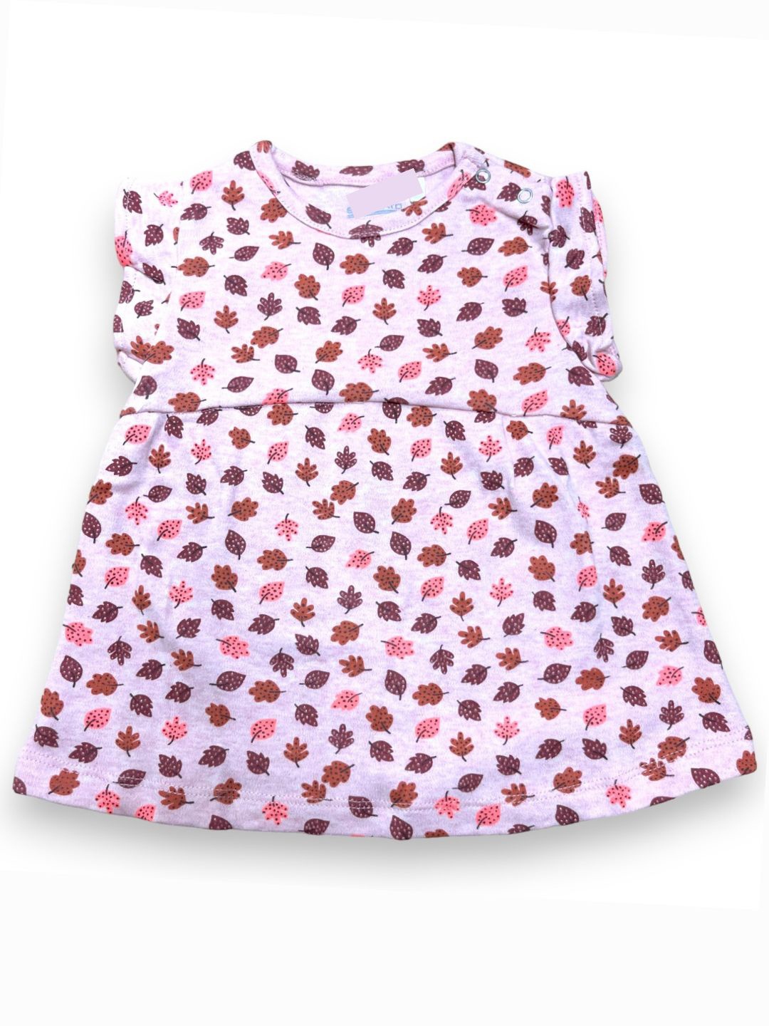 

BAESD Girls Conversational Printed Cotton Fit & Flare Casual Dress, Peach