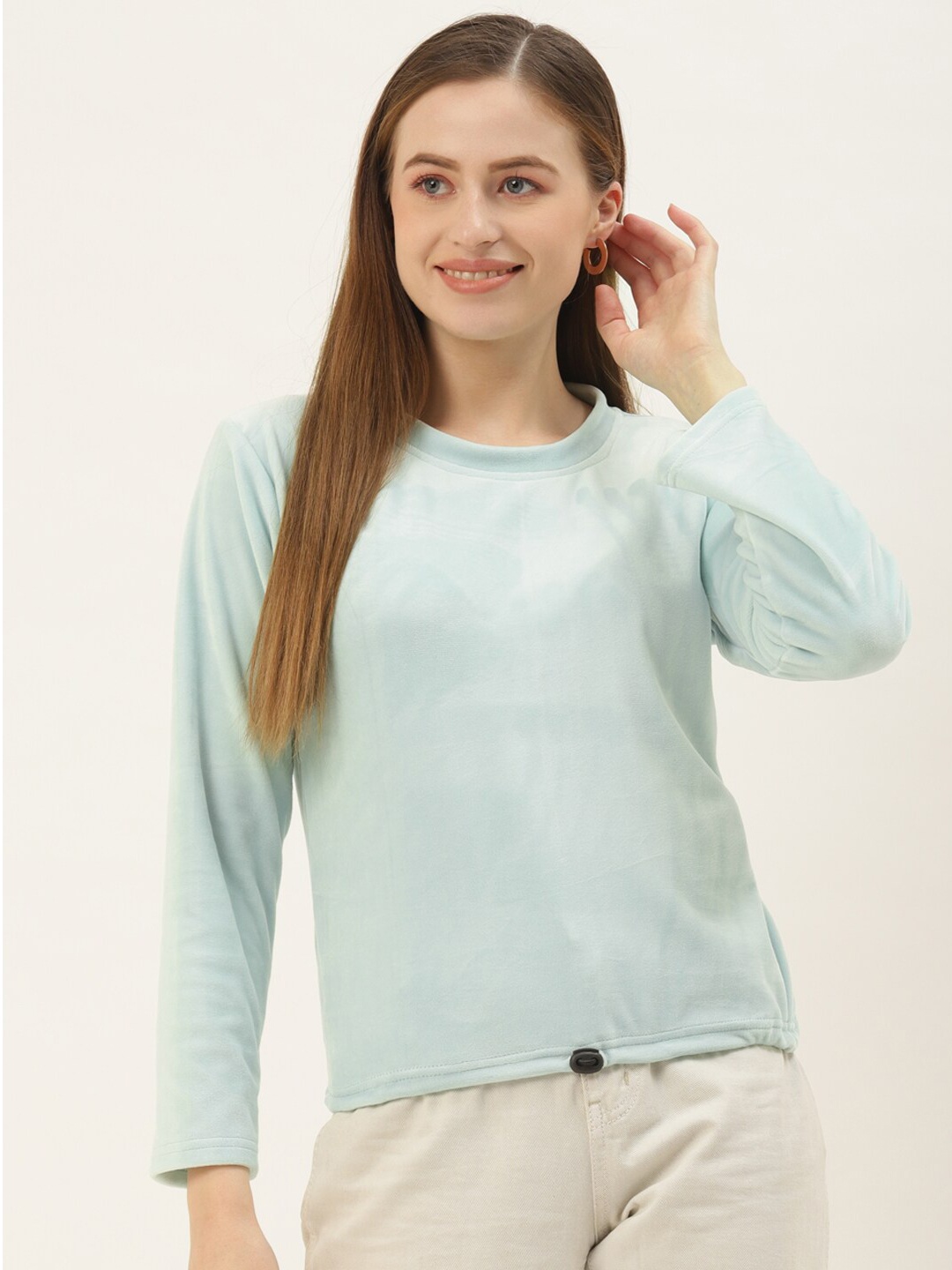

Chemistry Velvet Top, Green