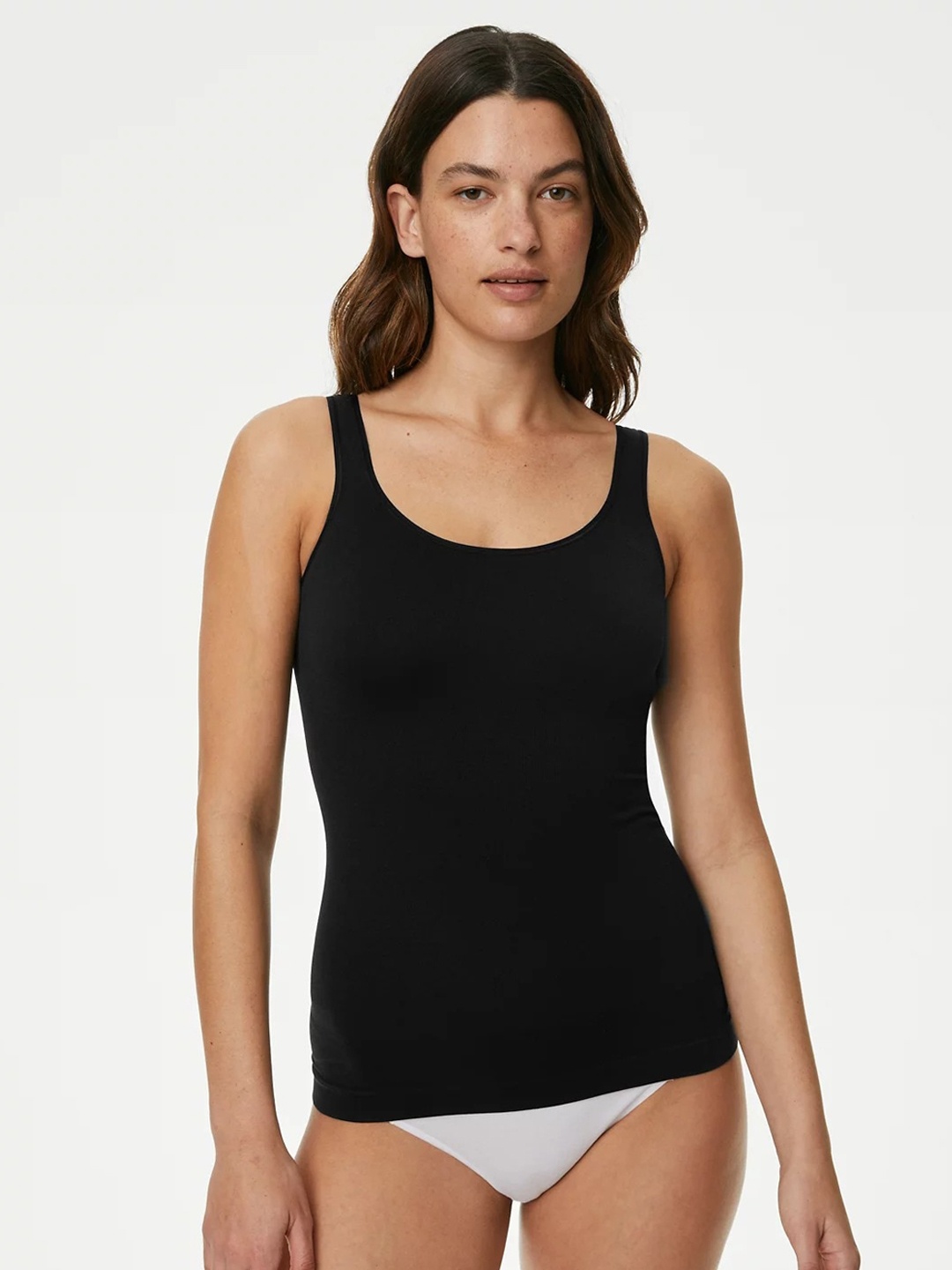 

Marks & Spencer Seamless Lightly Padded Camisole, Black