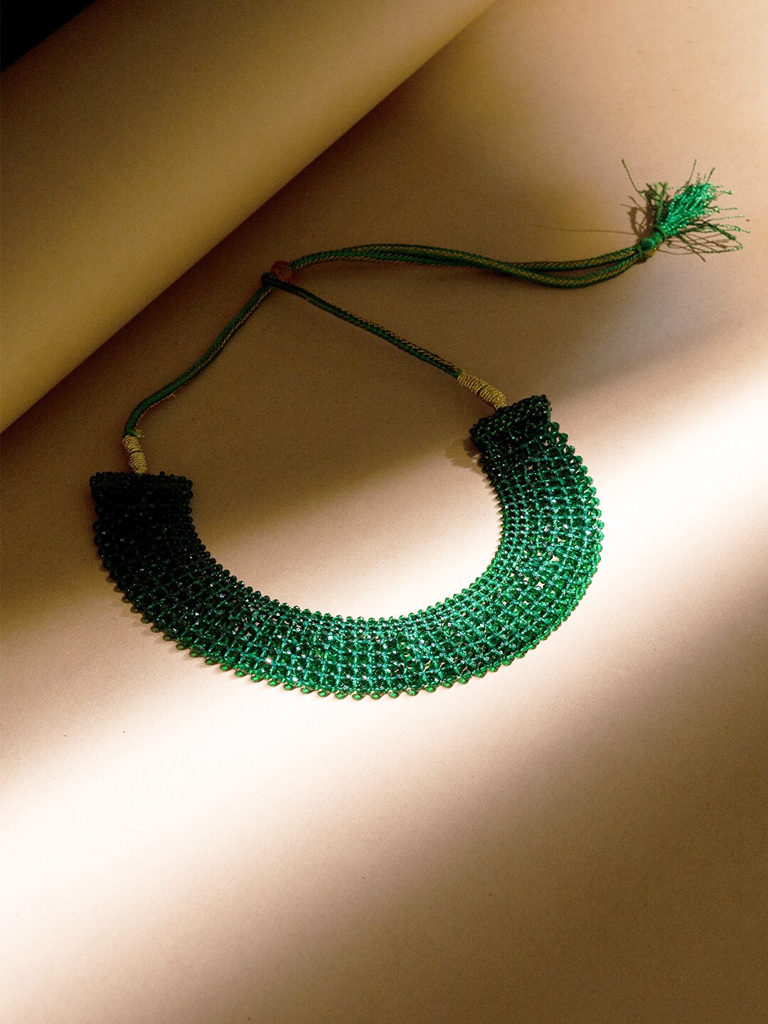 

VIRAASI Crystals Necklace, Green