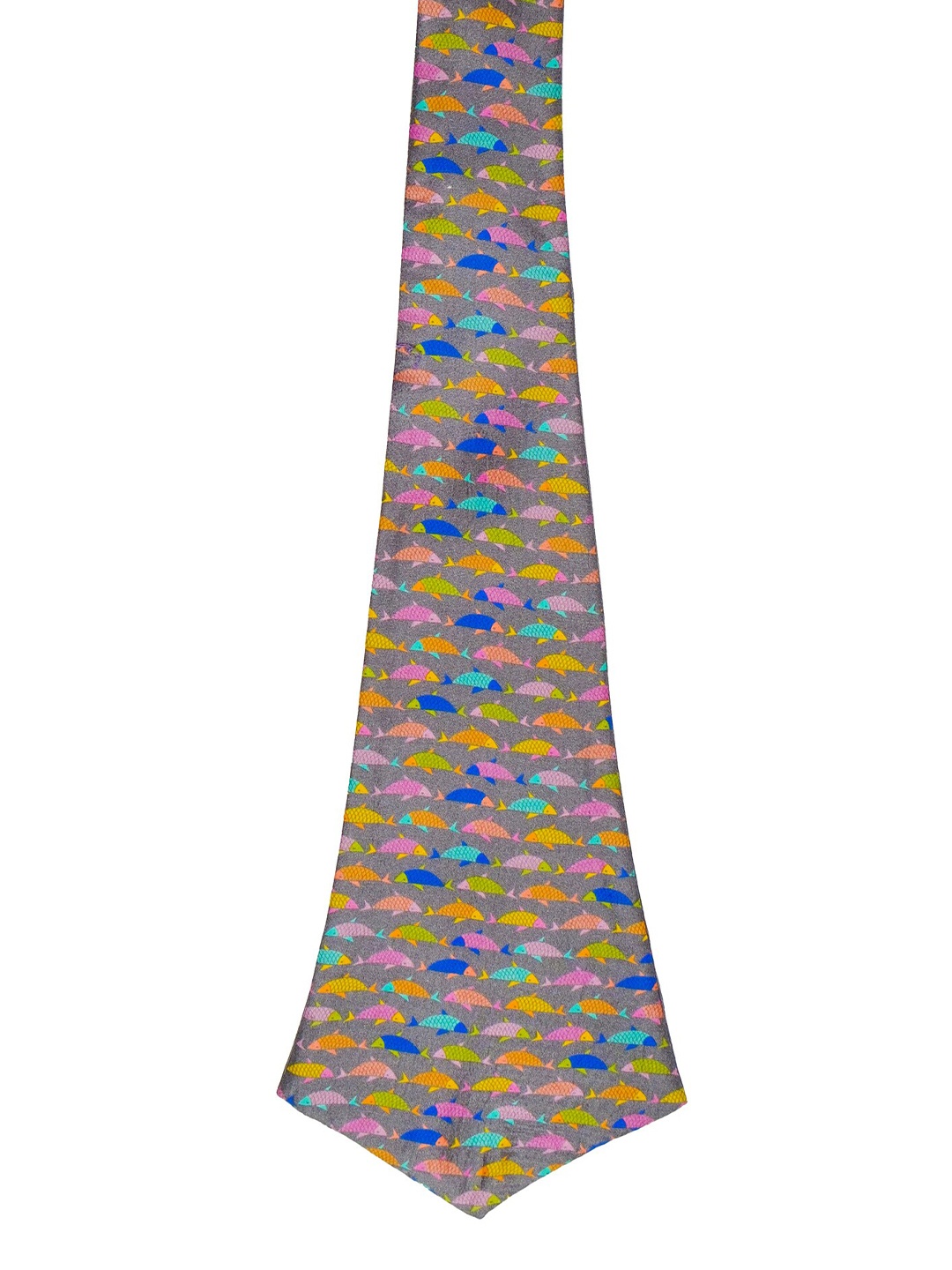 

CHOKORE Men Printed Silk Cravat, Grey